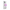 A clear protective phone case on a silver smartphone, featuring a circular pink and purple PopSockets grip with an illustrated character design.