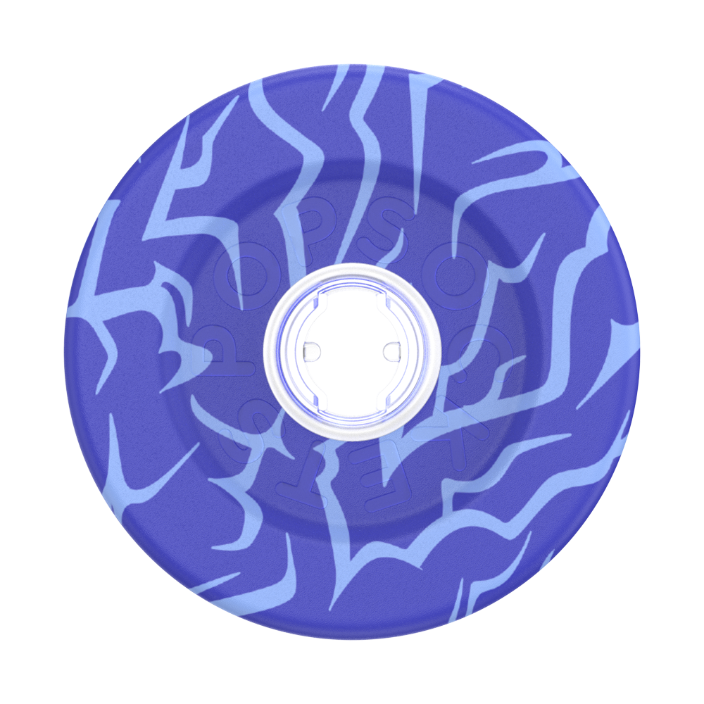A circular blue and light blue patterned product, likely a coaster or decorative tile, shown from a top-down view on a white background.