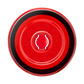 A circular red and black Pop Sockets bottle opener on a solid white background.