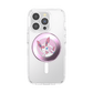 Phone case with a character design on a white background