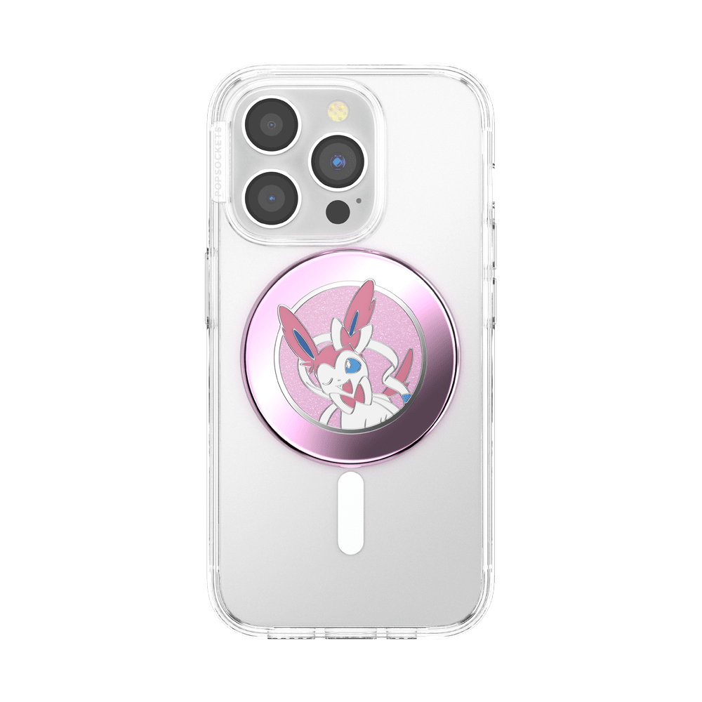 Phone case with a character design on a white background
