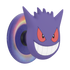 A purple Gengar pop socket featuring the character&