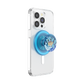 Phone case with a PopSockets grip featuring a cartoon character on a white background