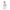 Pink smartphone with camera module on a white background