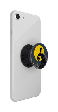 Phone with PopSockets grip on a transparent background