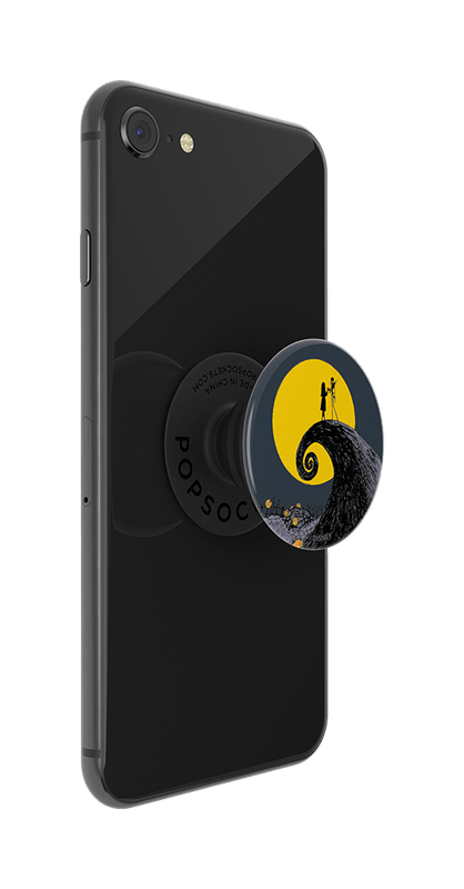 Phone with PopSockets grip on a transparent background