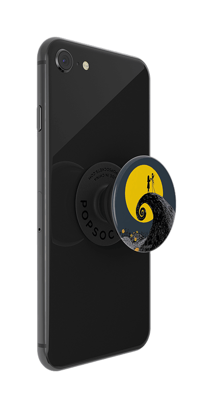 Phone with PopSockets grip on a transparent background