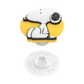 Snoopy-themed product with a yellow background on a white background