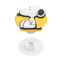 Snoopy-themed product with a yellow background on a white background