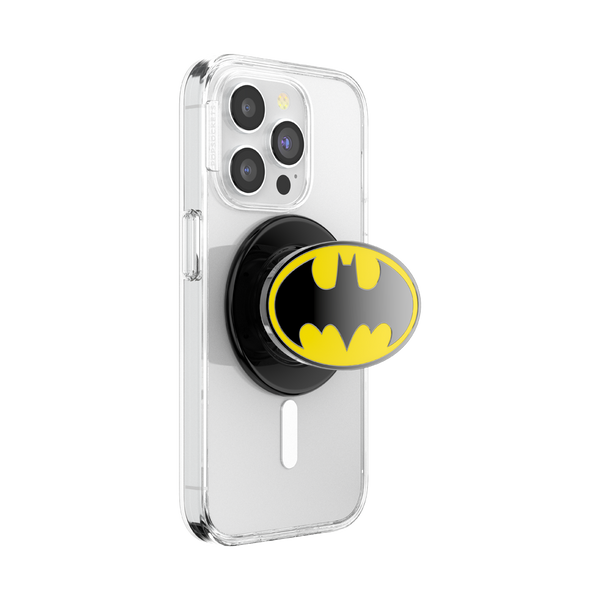 Phone case with Batman logo on a white background