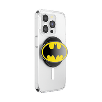 Phone case with Batman logo on a white background