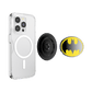 Phone case with PopSockets and Batman logo on a white background