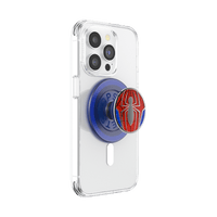 Phone case with Spider-Man logo popSocket on a white background