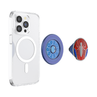 Phone case with PopSockets on a white background