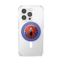 Phone case with Spider-Man logo on a white background