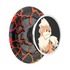 Phone grip with cracked design and character illustration on a white background