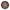 Black wheel with red cracks on a white background