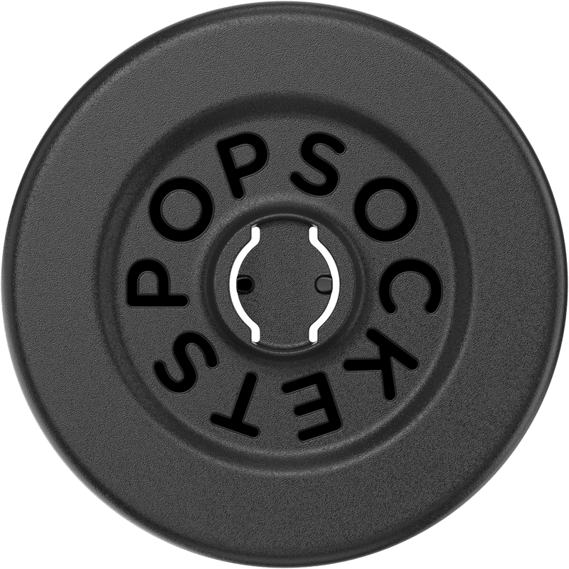Black pop socket with 'POPSOCKETS' branding on a white background