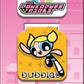 Set of Powerpuff Girls bookmarks on a pink background