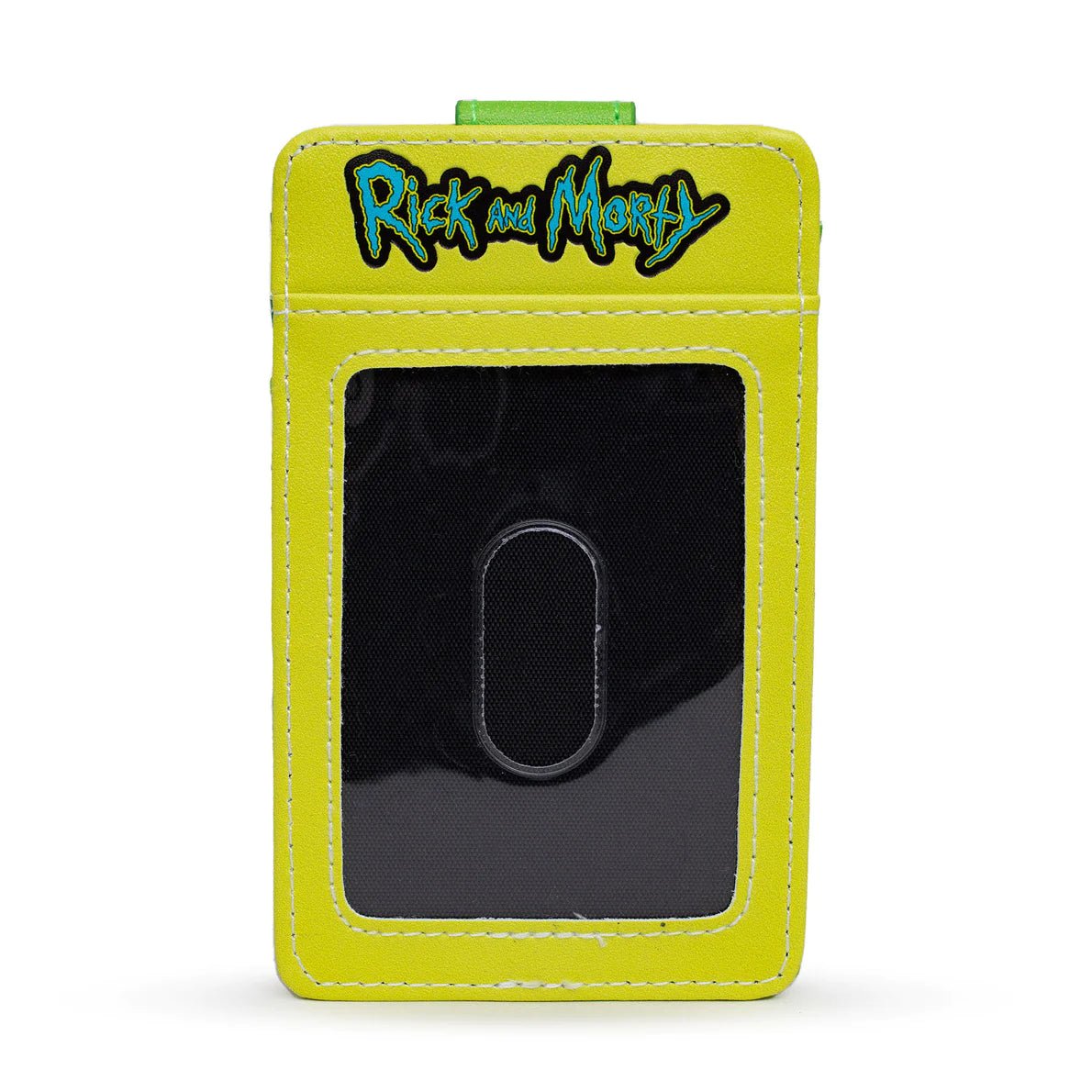 Rick and Morty Wallet, Character Wallet ID Card Holder, Rick and Morty Rick Face Yellow Green, Vegan Leather - Leo's Treasure Box
