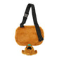 Plush bag with a character's paw on a white background