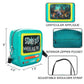 Teal bag with Scooby-Doo design, featuring a lenticular applique, interior zipper pocket, and adjustable shoulder strap.