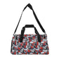 Bag with superhero pattern on a white background