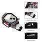 Multifunctional bag with side pocket, shoe pocket, interior slit, and zipper pocket on a white background.