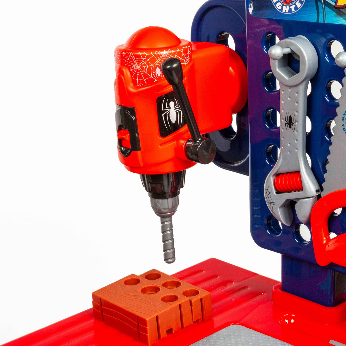 SpiderMan Tool Bench Playset with Take Apart Car (84 Pieces)