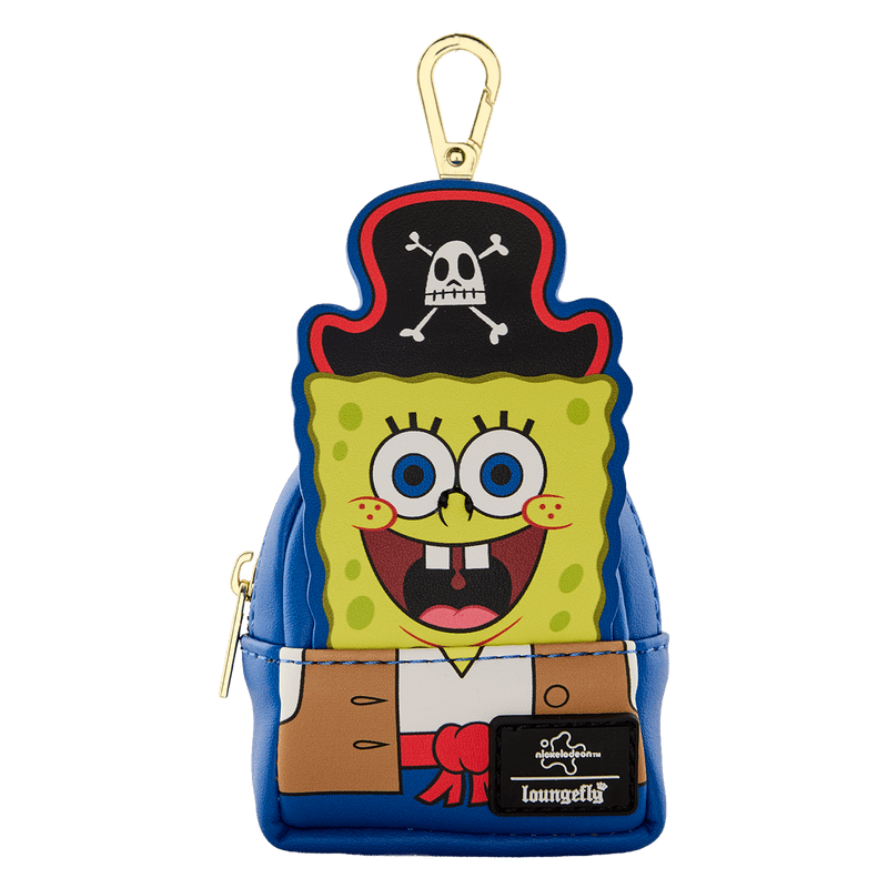 Pirate-themed keychain with a cartoon character on a white background