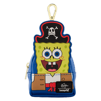 Pirate-themed keychain with a cartoon character on a white background