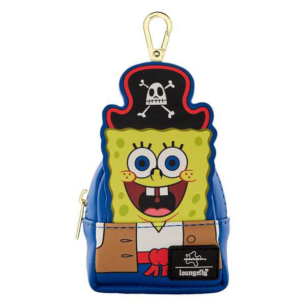 Pirate-themed keychain with a cartoon character on a white background