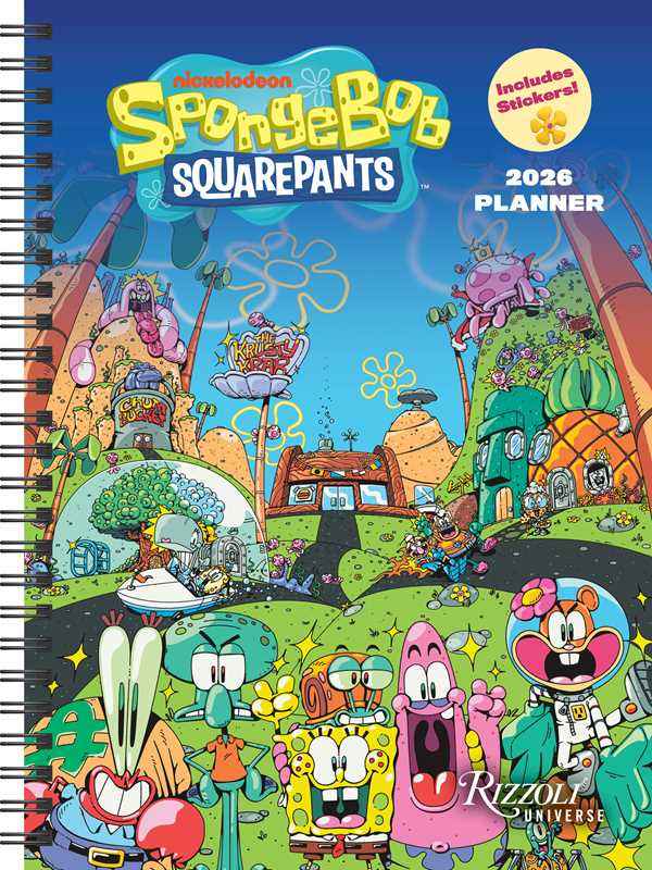 SpongeBob SquarePants 12-Month 2026 Planner Calendar (Includes Stickers) by Viacom International, Inc.