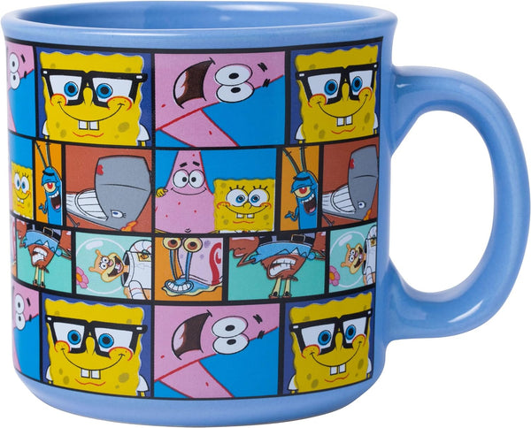 Spongebob Grid 20oz Ceramic Camper Mug