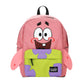 Backpack with cartoon character design on a white background