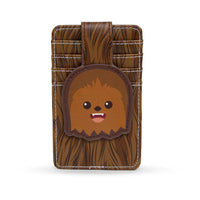 Star Wars Wallet, Character Wallet ID Card Holder, Star Wars Chewbacca Expression Browns, Vegan Leather