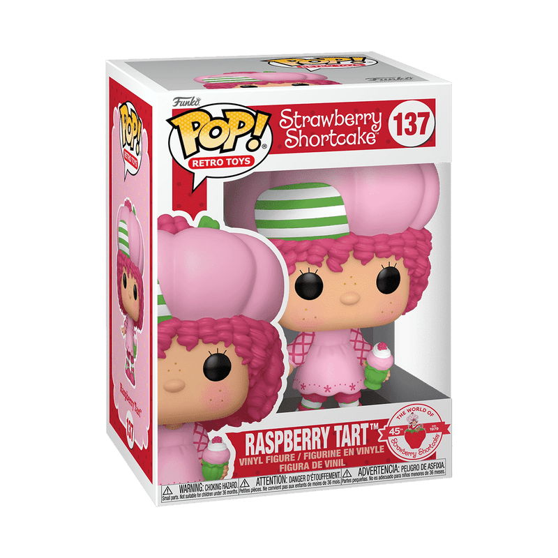 Collectible Funko POP! featuring Raspberry Tart character from Strawberry Shortcake

