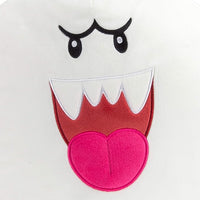 White Super Mario Boo ghost character in oversized 15-inch plush pillow form