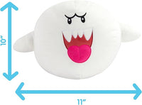 Super Mario Boo ghost soft pillow plush, 15-inch size, cuddly and huggable design