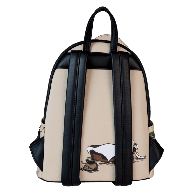 Bedtime Jack-themed mini backpack by Loungefly with Nightmare Before Christmas-inspired design and luminous details.