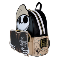 Glow-in-the-dark Loungefly mini backpack inspired by Bedtime Jack from The Nightmare Before Christmas, perfect for fans of the classic film.