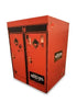 Red and black box with &