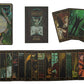 Horror-themed tarot deck with cards and packaging on a white background