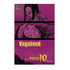 Vagabond Volume 10 manga book cover by Takahiko Inoue, featuring a dark purple and black illustrated design with yellow title text and an explicit content label.