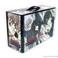 Anime-themed product packaging with character illustrations on a white background