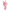 A pink plush character keychain shaped like Betty Boop in a bunny costume, featuring a gold-tone clasp, shown against a plain white background.