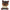 A plush toy shaped like a stylized cat or wolf head wearing a cream-colored sweater, with dark gray fur, a brown snout, and orange eyes, shown against a plain white background.