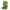 A green plush cat toy with zombie-style details, including red scratch marks, a black nose, yellow eyes, and a red-and-black chest graphic, shown on a plain white background.