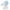 White plush dog toy with blue accents on a white background
