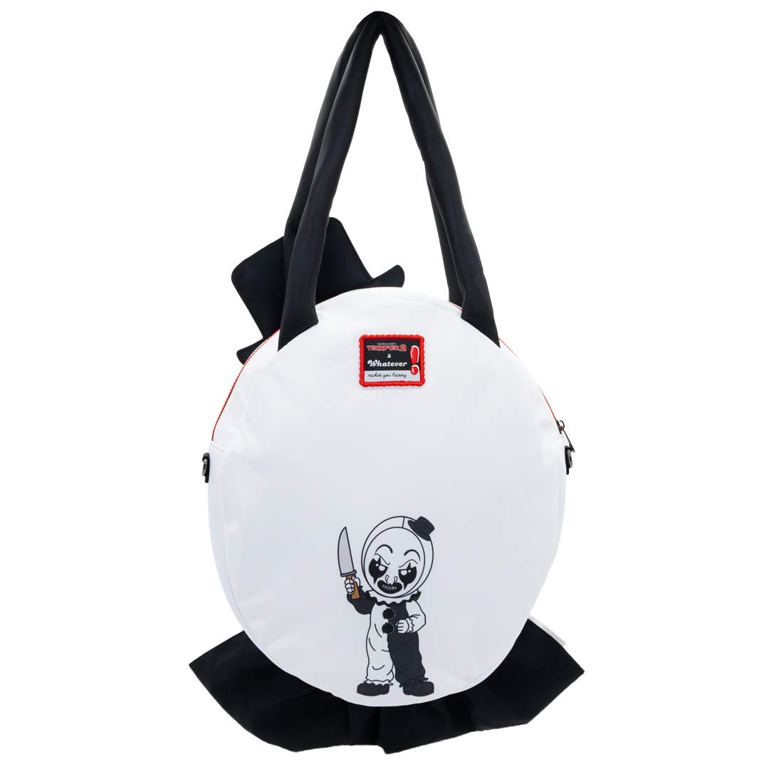 Whatever Makes You Happy Terrifier 2 Art the Clown Oversized Head Nylon Tote Bag